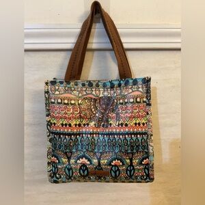 Sakroots Colorful One World Elephant Art For A Cause Pattern Tote